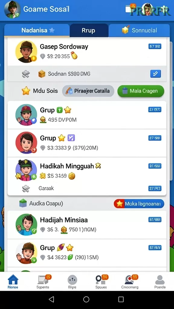 Cuplikan layar JOKER77 — aktivitas