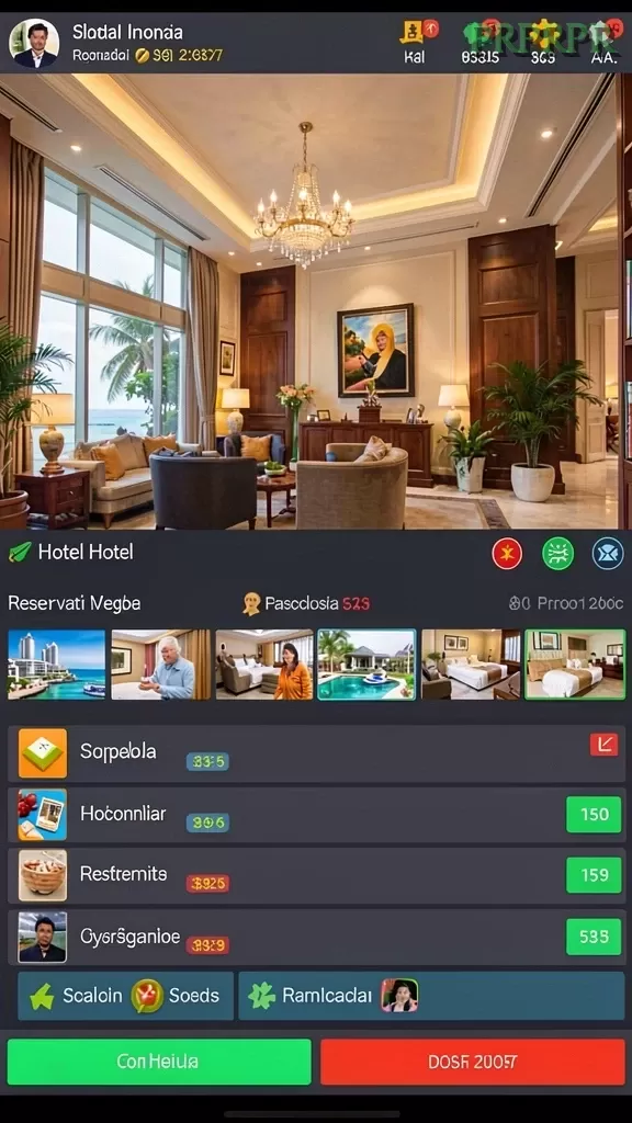 Cuplikan layar SD107 — menu navigasi