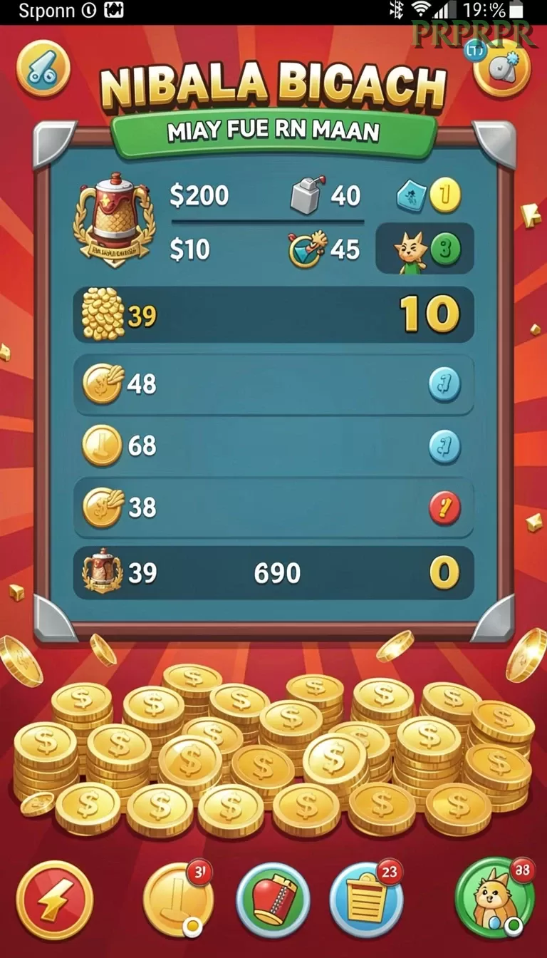 Cuplikan layar FIONA77 — menu navigasi
